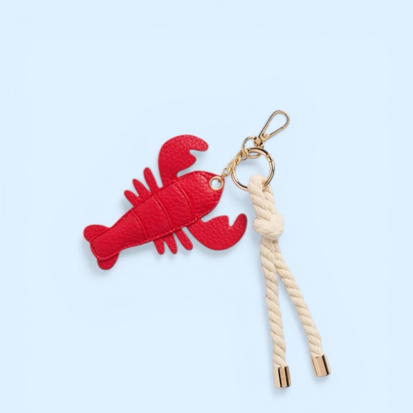 Shiraleah Accessories - Shiraleah Red Lobster Bag Charm Key Ring Coastal Nautical